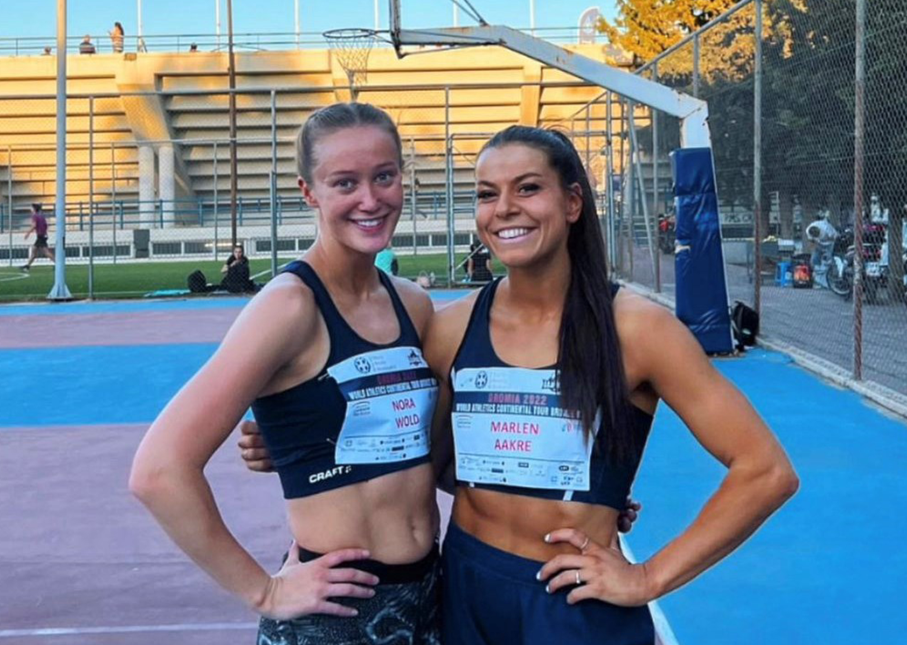 Marlen Aakre og Nora Wold tatt ut til Nordisk mesterskap, der begge deltar på 400mhk.